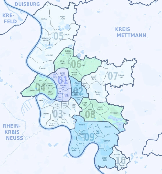 Das sind SECOTEK Servicegebiete Düsseldorf