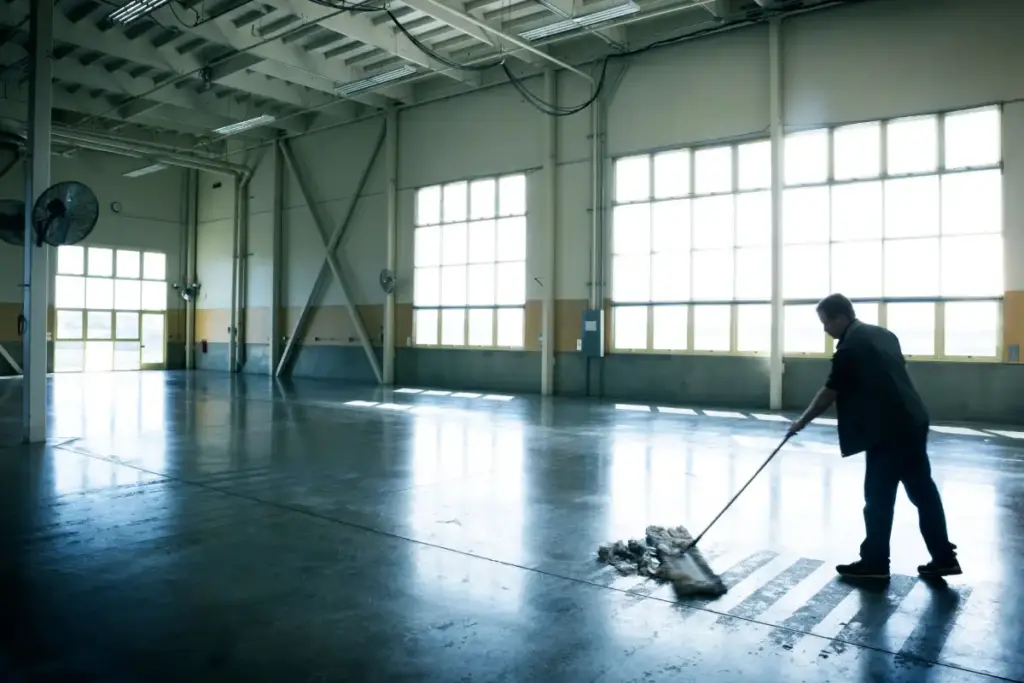 Baureinigung wird gemacht