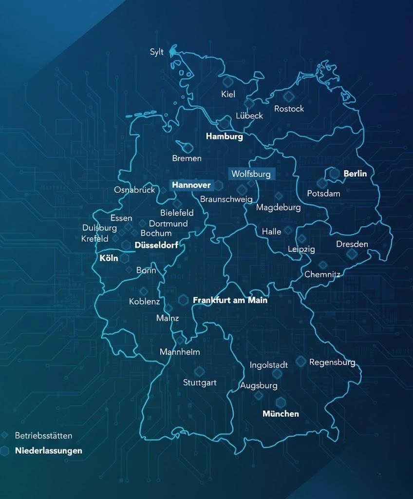 Landes Karte Deutschland